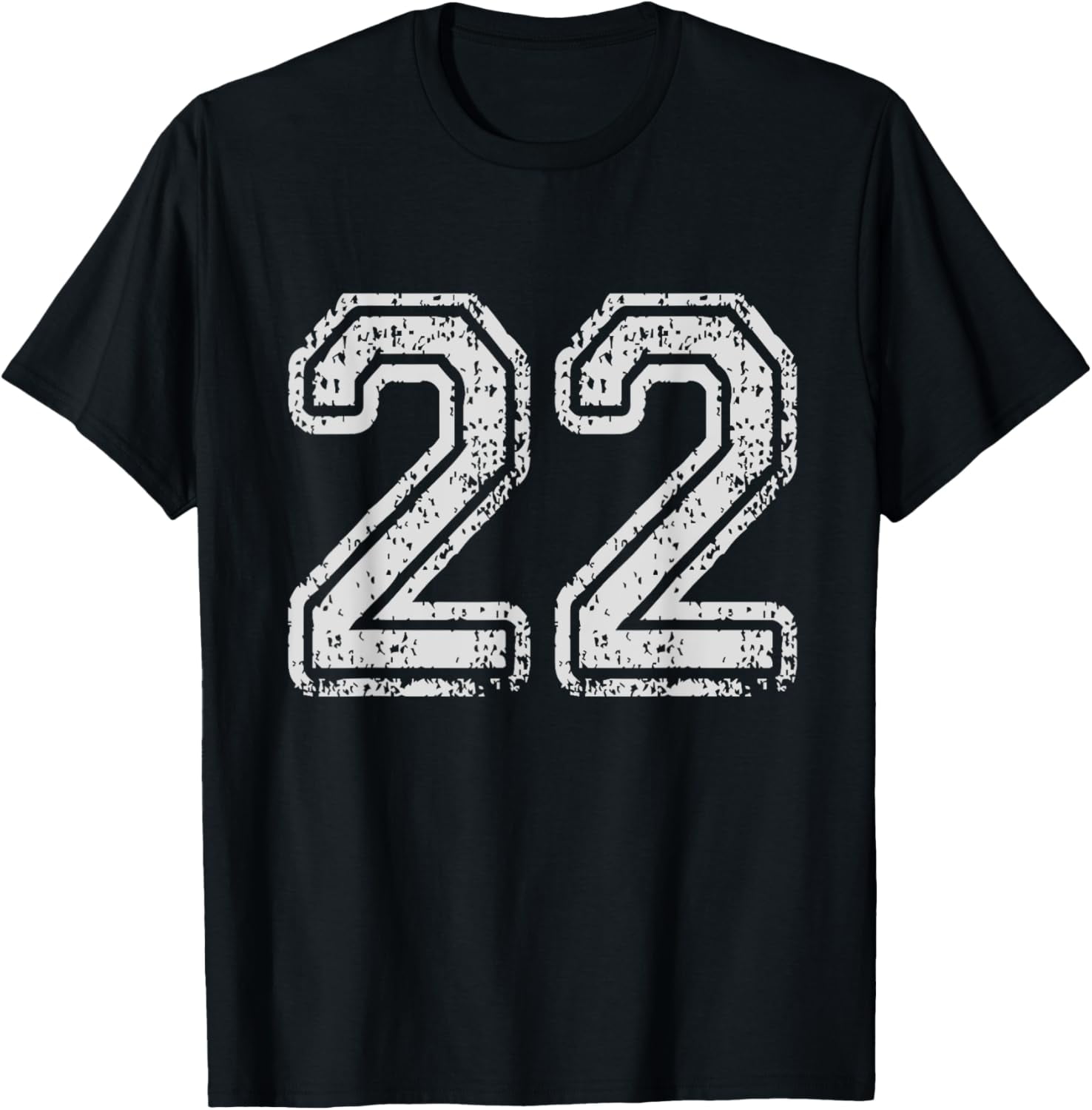 Team Jersey Uniforms Number 22 School Sports 22nd Birthday T-Shirt