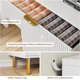 thumbnail image 4 of Qinaqin 5 Cajón Dresser Para Bedroom 48inch Tall Moderno Chest De Drawers Con Gold Metal Handles Y Anti-Tipping Device Fluted Wooden Organizador Living Room/Hallway/Kids Room Blanco, 4 of 7