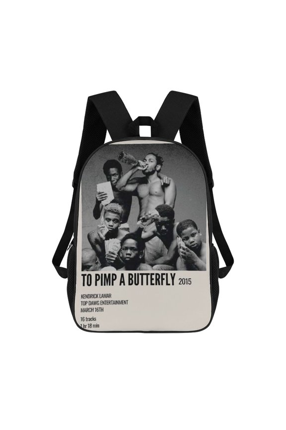Kendrick Lamar Backpack 17 inch Bags Kendrick Lamar Merch