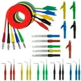 thumbnail image 1 of EIMELI  25/30Pcs Back Probe Kit 1000V/10A Stainless Steel Back Probe Pins with Alligator Clip Banana Plug to Alligator Clip Multi Color Car Test Probe Pins Set for Car, 1 of 7