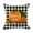B.B, variant on 18x18 Inch Thanksgiving Pillow Cover - Plaid Pumpkin Velvet Sham for Sofa/Car/Bed, Hidden Zipper Closure (Insert Not Included) D