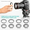 thumbnail image 2 of Universal Teleprompter Portable Prompter with BT Remote Control Lens Adapter Ring Compatible with Smart Phone Tablet Camera for Live Stream Hosting Speech Video Recording Online Teaching, 2 of 7