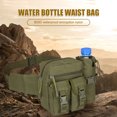 thumbnail image 1 of Termos para agua Riñonera deportiva Riñonera deportiva para caza Senderismo Escalada (Verde militar), 1 of 6