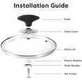 thumbnail image 6 of Nonstick Saucepan Set with Glass Lid, 1Qt & 2Qt for Home Kitchen, 6 of 6