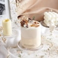 thumbnail image 5 of 10pcs Glass Candle Holder Centerpiece Plate Flat Round Clear 9.9x1.25cm Inner Diameter: 7.8cm, 5 of 6