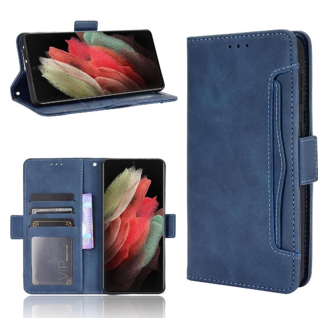 Funda Tipo Billetera GANGXUN para Samsung Galaxy S21 Ultra 5G – Tapa Flip con Tarjetero