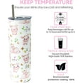 thumbnail image 5 of Pig Gifts for Pig Lovers - Pig Tumbler Pig Cup With Lid and Straw - 20 Oz Stainless Steel Insulated Water Bottle - Birthday Christmas Gift, 5 of 5