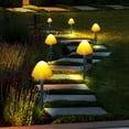 thumbnail image 6 of LINLIN 30 LED Mushroom Solar Lights Outdoor Garden, 8 Modes Solar Powered Mushroom Pathway Lights, IP65 Waterproof Garden Lights Decorative Ornaments for Yard Lawn Pathway Walkway Landscape, 6 of 7