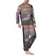 thumbnail image 2 of Balery Black Dragon Cliff Dawn Pijama para Hombre de Dos Piezas con Manga Larga, Conjunto de Dormir y Descanso Suave con Bolsillos-XX-Large, 2 of 7