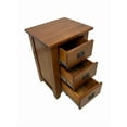 thumbnail image 3 of Crafters and Weavers Mission Quarter Sawn Oak 3-Drawer Nightstand in Walnut, 3 of 3
