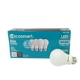 thumbnail image 1 of Bombillas LED Ecosmart A19, 8,5 W (60 W), 5000 K, 840 lm, paquete de 4, 1 of 3