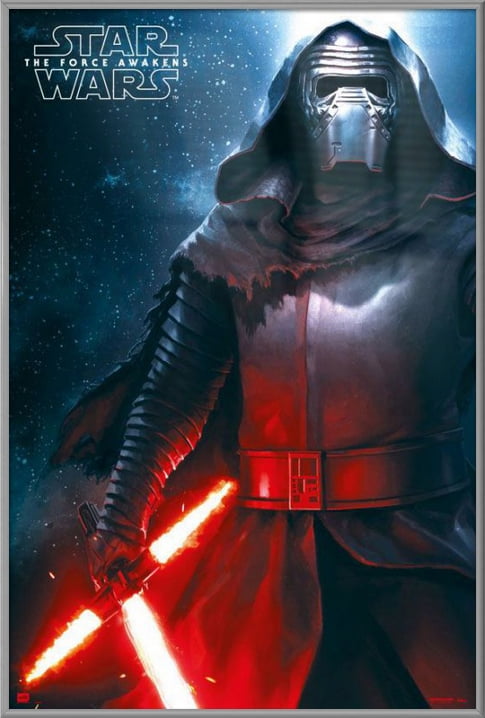 Movie POSTER Star Wars Ep 7 The Force Awakens Rey Finn Han Solo Chew 24x36
