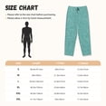 thumbnail image 3 of Balery Teal Green Glitter Pantalones de pijama para mujer, pijamas ultraligeros, pantalones de estar por casa-Large, 3 of 6