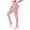 Pink, variant on COMVALUE Leggings for Women High Waisted, Buttery Soft Yoga Pants, Non See Through Light Tummy Control Athletic Pants Yellow M