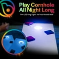 thumbnail image 2 of Brightz RingBrightz LED Cornhole Board Ring Lights, 2-Pack, Gold, 2 of 6