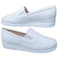 thumbnail image 2 of Zapatos de Enfermería Para Mujer Blancos De Piel Ideal para Guarderias, Clinico, Enfermera y Hoteles, 2 of 6