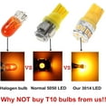 thumbnail image 5 of Alla Lighting 2pcs License Plate Lights Front Rear Side Marker Lights Dome Light Super Bright Amber Yellow LED Bulbs Lamps Replacement for 2012 2013 2014 2015 Captiva Sport 168 W10W 194 W5W W5WLL, 5 of 9