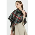 thumbnail image 4 of Women's Fall Winter Scarf Classic Tassel Plaid Tartan Warm Soft Chunky Large Blanket Wrap Shawl Scarves, 4 of 11