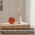 thumbnail image 2 of Abbraccia Figura de latón Feng Shui, decoración de bendición, diseño chino en metal, 2 of 6