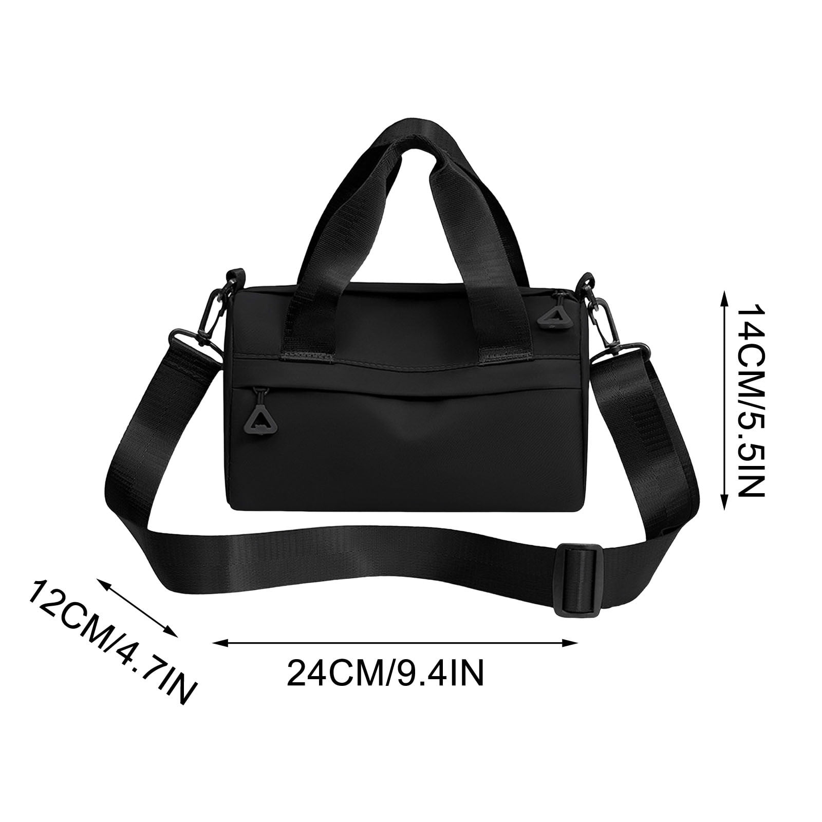 SCNOR Lunch Bag for Women and Men,Insulated Lunch Tote,Stitch Bento Bags,Black