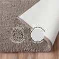 thumbnail image 3 of 100% Microfiber Drylon Non Slip Bath Rug - Latex Backing - Ultra Absorbent - Quick Dry - Soft - Durable - Hotel Spa Bathroom Collection - 17 x 24 , 21 x 34 - Linen, 3 of 7