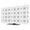 White, Gray, Blue, variant on TV Cover Indoor, Abstract Tile Motifs Stretch TV Dust Cover Television Screen Protector, Lavender Olive Minimalist Dotted Grid Elastic Polyester Display Covers, Monitor Slipcover for LED TVs 32 Inch