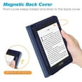 thumbnail image 3 of Fintie Stand Case for 6" Kindle Paperwhite (Fits 10th Generation 2018 and All Paperwhite Generations Prior to 2018) Premium PU Leather Sleeve Cover with Card Slot and Hand Strap, Ocean Marble, 3 of 7