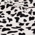thumbnail image 5 of Teler White Cow Print Fleece Throw, 40 in x 60 in, 5 of 7