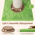 thumbnail image 2 of Cat Scratching Post es Small Cat Tree Tower with Two Cat Hammock Double Cat Hammock with Cat Toy Wooden Interactive Cat Condo for Kitten and Adults Cat, 2 of 6