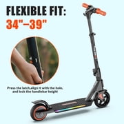 5TH WHEEL KS05 Kids Electric Scooter for Ages 8+, Foldable E Scooter with 130W Motor, Up to 10 MPH & 5 Miles Range, 3 Speed Modes, LED Display, Adjustable Height, UL 2272