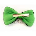 thumbnail image 2 of Pastel Christmas Green Sequin & Reindeer Hair Bow - 1 Pc., 2 of 3
