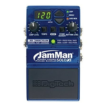 Stereo Volume Pedal - DigiTech JamMan Solo XT - Stompbox Looper Pedal with Stereo I/O and Sync