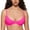 Rose Shocking, variant on Women's Inbarely Plus Balconette Bra Lightly Padded Underwire Sexy Tshirt Demi Bras Supportive