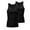 Black, variant on CYiJun George Men's Ribbed Tank Tops, 2-Pack