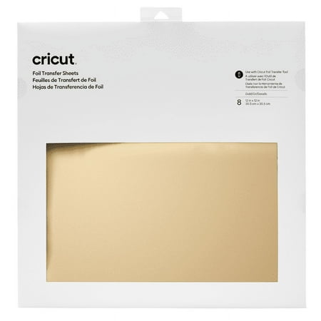 UPC: 0093573668449 | Cricut Foil Transfer Sheets – Gold (8ct)  12×12
