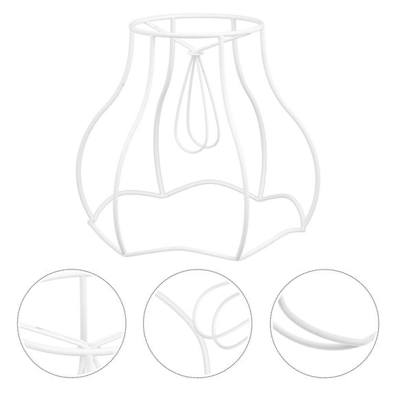 MLINS Light Shade Brackets Simple DIY Lampshade Support Bracket European Style Lamp Shade Ring Frame Clip on