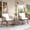 Begie, variant on TUAREX 3 Piece Rattan Bistro Set, Outdoor Patio Furniture with Glass Top Table, Space-Saving Balcony, Backyard Conversation Set, Gray