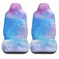 thumbnail image 2 of ZNDUO 2 Piece Universal Car Seat Covers for Front Seats, Polyester Abstract Blue Watercolor Art Pattern Elastic Car Seat Protectors, 2 of 8