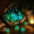 thumbnail image 1 of Paquete de 10 bloques de hielo plástico decorativos y luminosos para acuario, exhibición en ventanas, fiestas y decoración de bodas, colores variados., 1 of 6