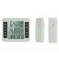 thumbnail image 1 of Indoor Outdoor Thermometer with Wireless Sensor Digital Temperature Monitor Meter Max & Min Record Large, 1 of 8