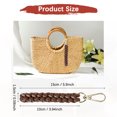 thumbnail image 3 of Llavero de Cuerda [1PCS] - Charm de Bolsa Boho - [Marrón Claro] Llavero Trenzado, 3 of 6