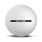 Cut Golf Red 2 Piece Ionomer Golf Balls, 24 pack, White