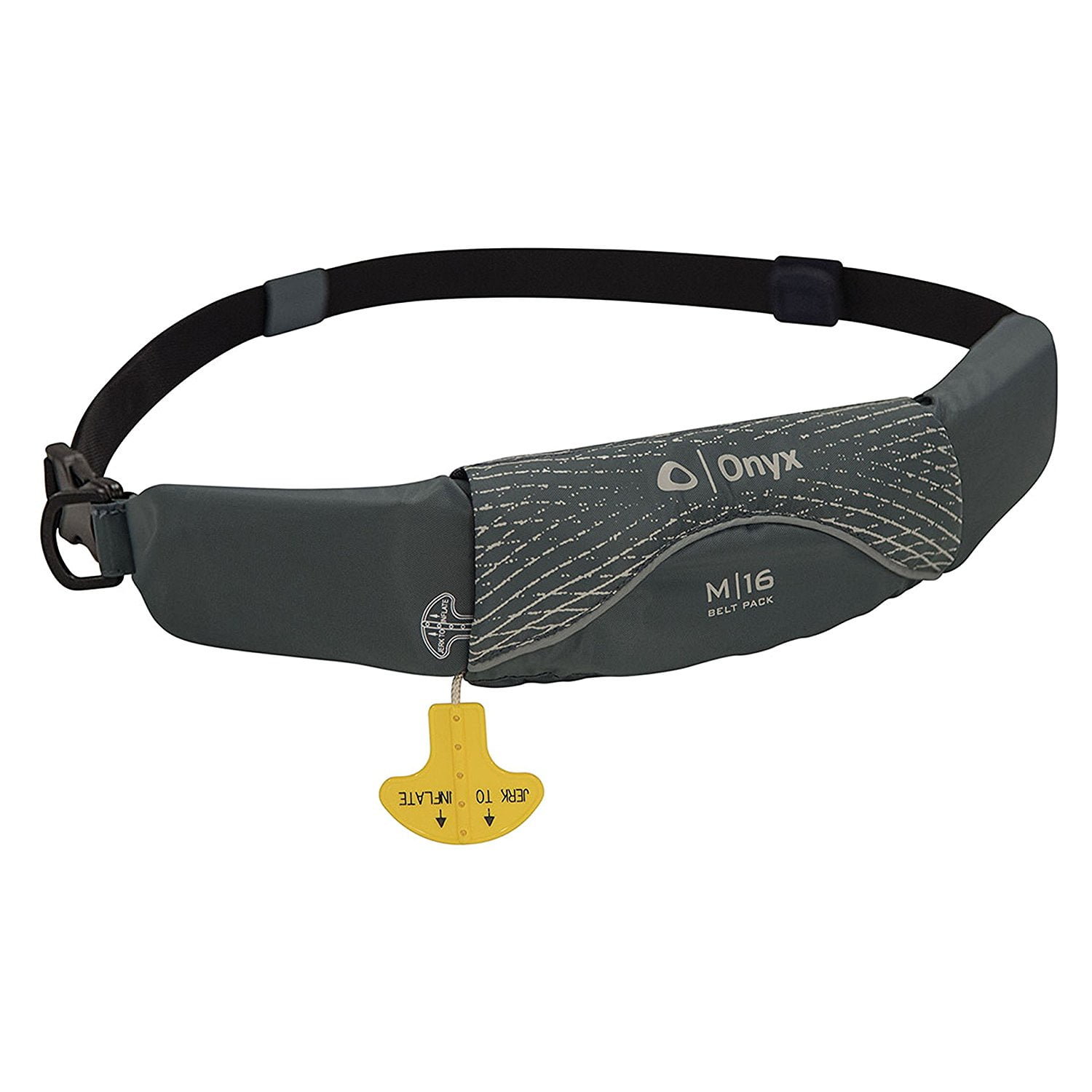 Onyx M-16 Manual Adult Inflatable Belt Pack Grey by Onyx Outdoor