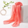 thumbnail image 2 of Cekizud Scarves for Women Versatile Solid Thin Gauze Shawl Breathable Summer Neck Cover, 2 of 3