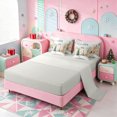 thumbnail image 3 of Erosebridal Winter Village 7-Piece Twin Bedding,Cozy Christmas Scene Bedding Comforter Set,Light Gray Reversible, 3 of 7