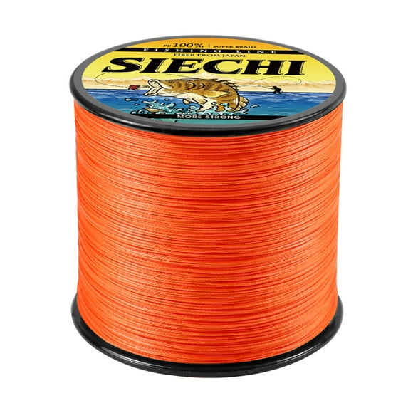 300M 4 Strands Weaves PE Braided Fishing Line Multifilament River Fishing 12LB 15LB 20LB 30LB 38LB 43LB 52LB 65LB 83LB Orange X4-300M-43LB-4.0