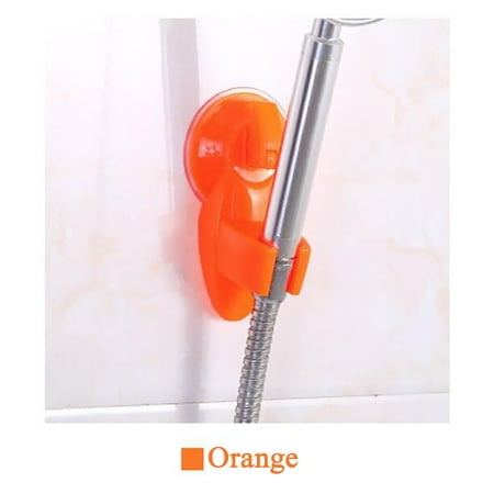 

LAWOR Cleaning Tools Strong Sucker Type Shower Holder Fixed Base Shower Head Orange
