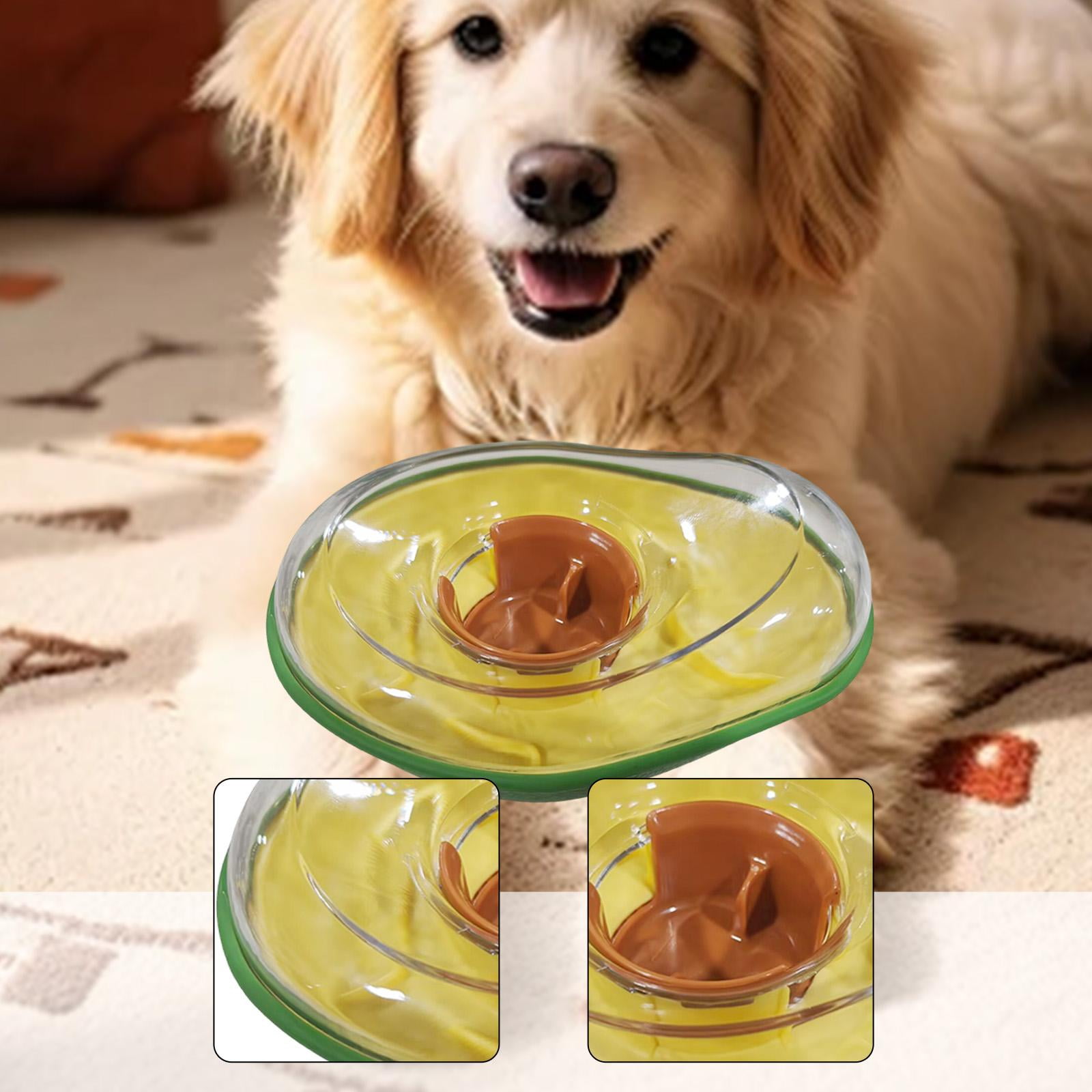 Bvdfgk Dog Treat Dispenser Feeder IQ Training Funny Playing Slow Eating Wobble Bowl
