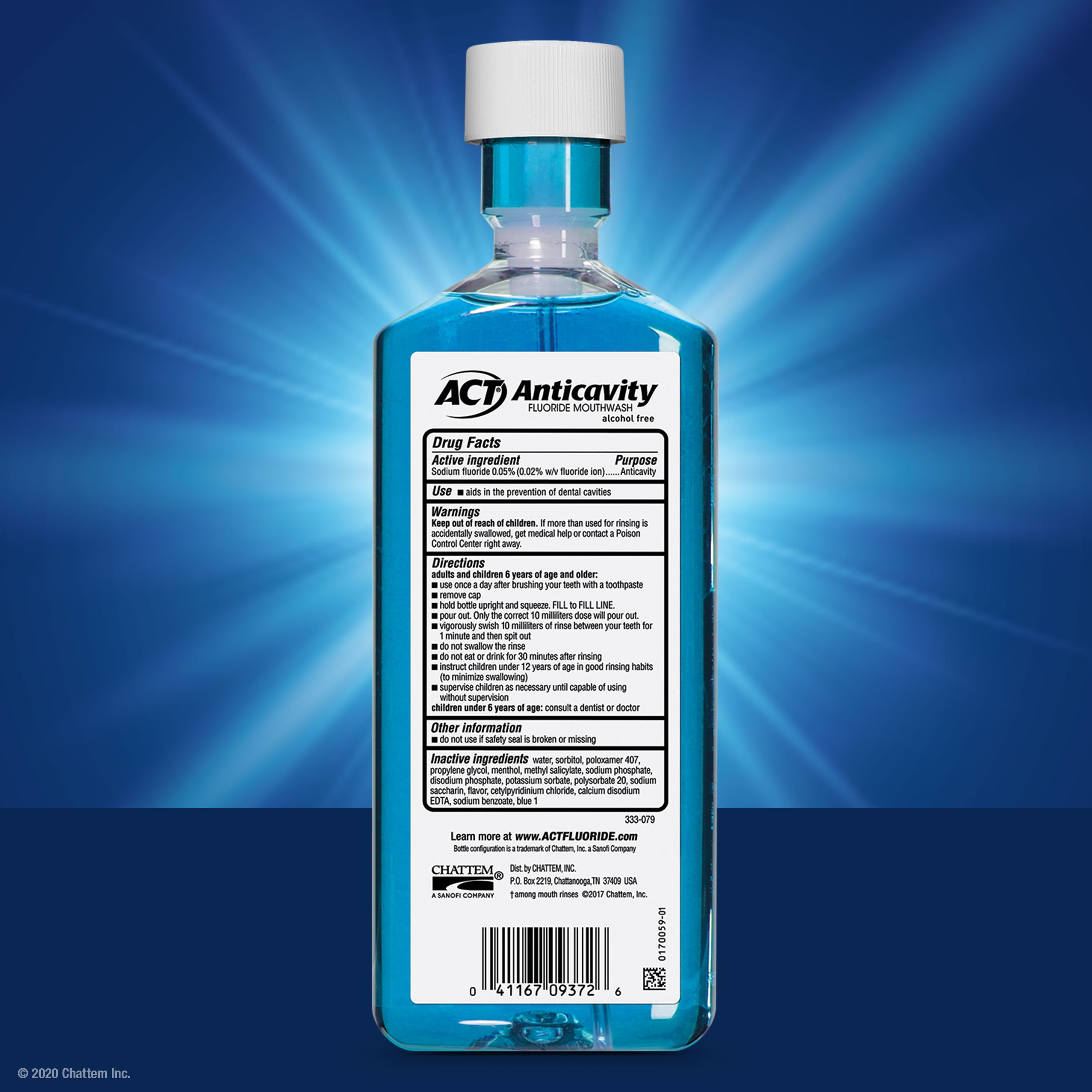 Act Anticavity Mouthwash 18 Oz Arctic Blast Zero Alcohol Walmart Com Walmart Com