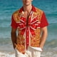 thumbnail image 4 of Blusa y camisa hawaiana de manga corta con cuello vuelto para hombre, camisa unisex informal de verano para playa, de manga corta con botones, ropa estampada divertida, blusa para hombre, 4 of 9